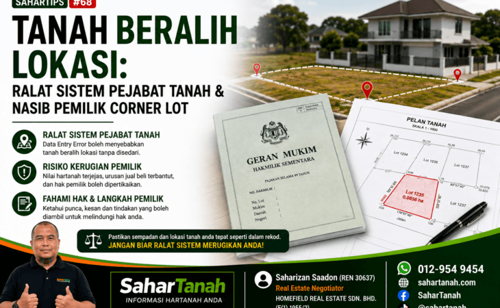 tanah beralih lokasi