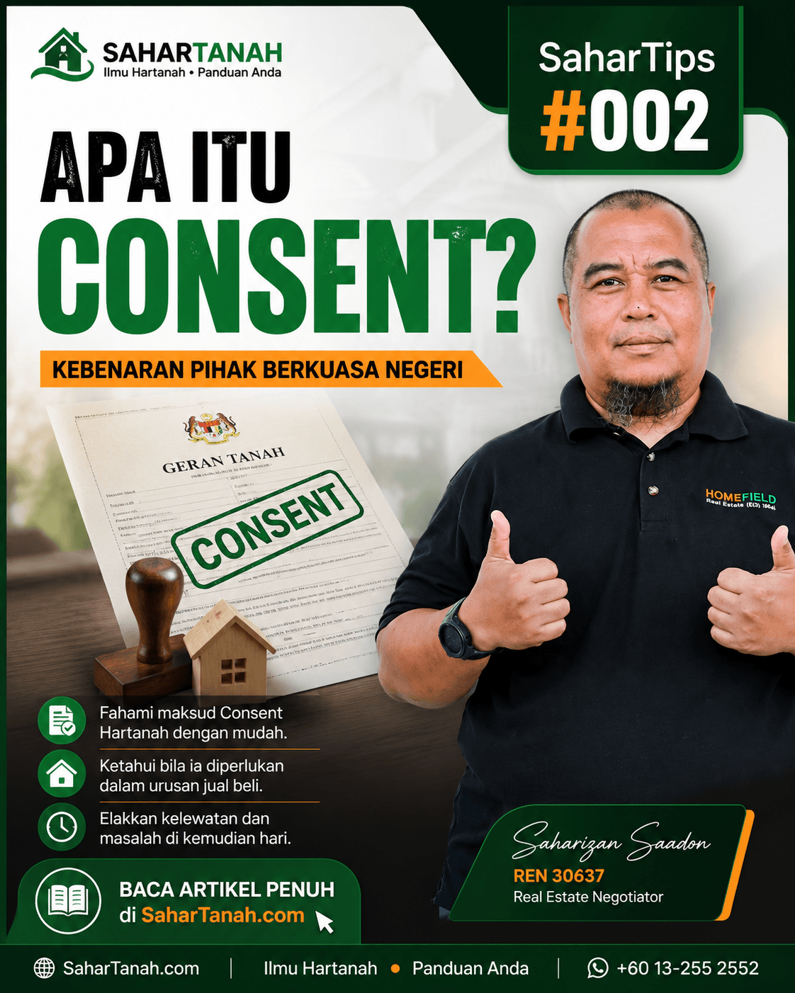 Consent Hartanah: Apa Yang Anda Perlu Tahu